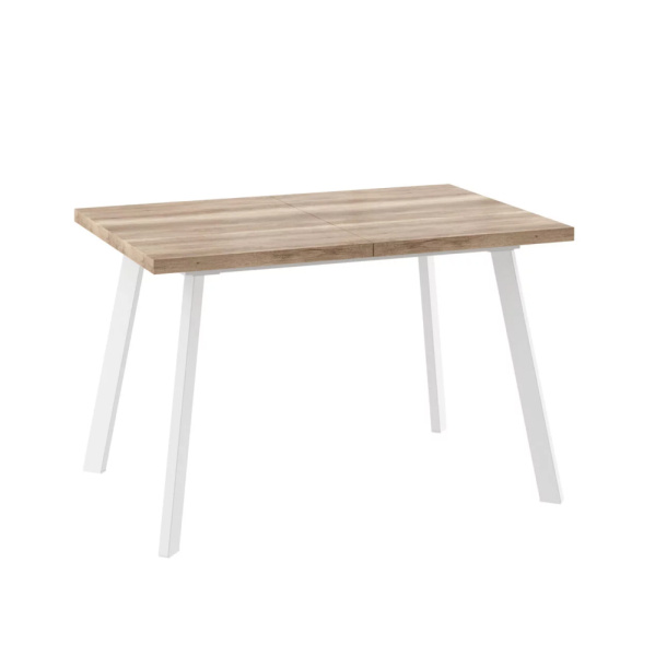 Стол BORG-120, раздвижной 120(160)x80, ДУБ КАНЬОН/БЕЛЫЙ)